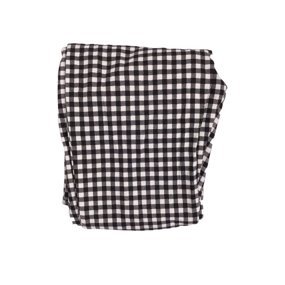 Lulu's Plaid Reputation Gingham High Waisted Slim Pants Small Black & White NEW‎